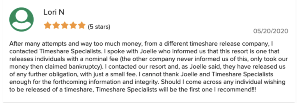 Timeshare Specialist Review